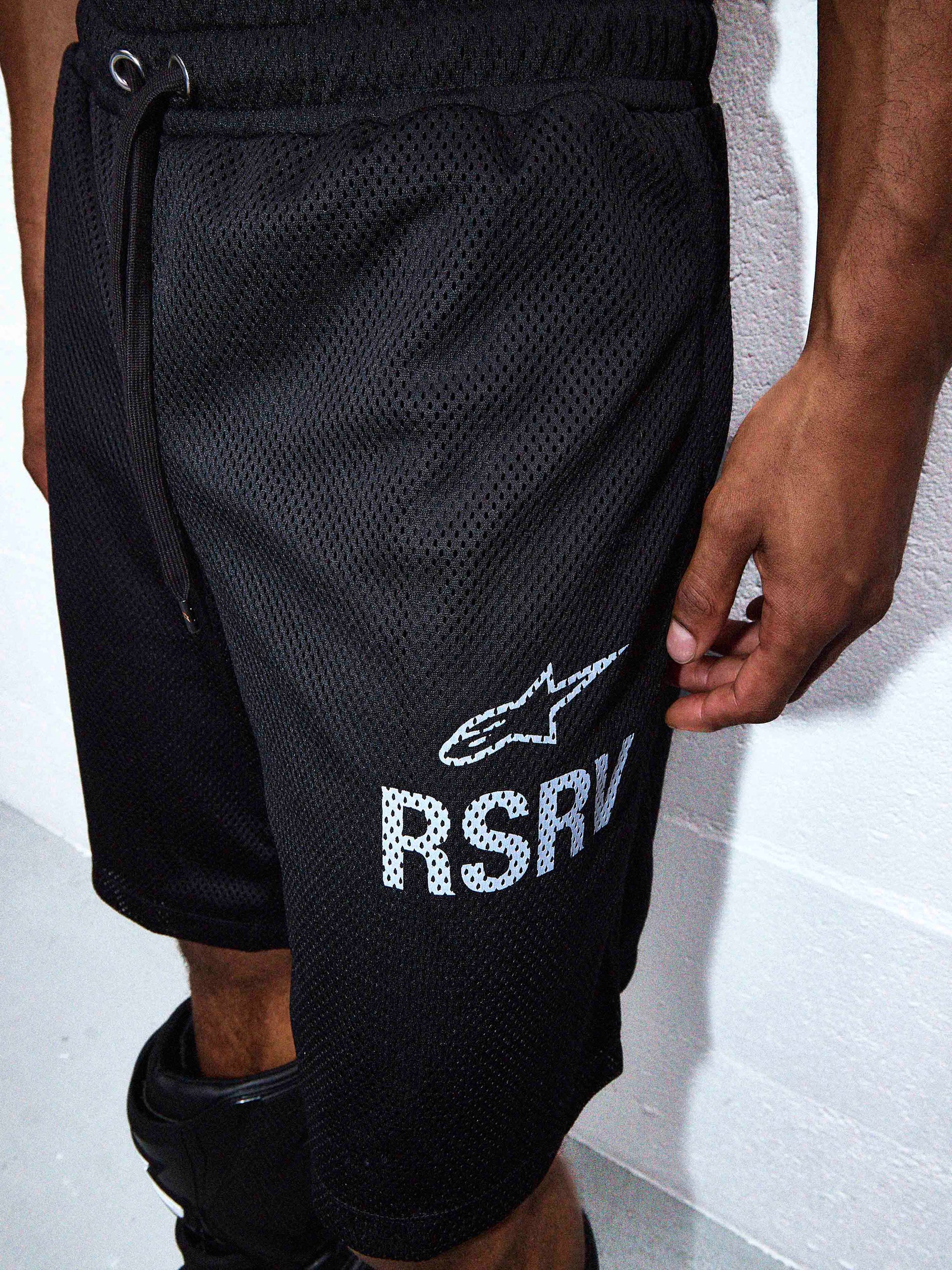 Label Mesh Shorts