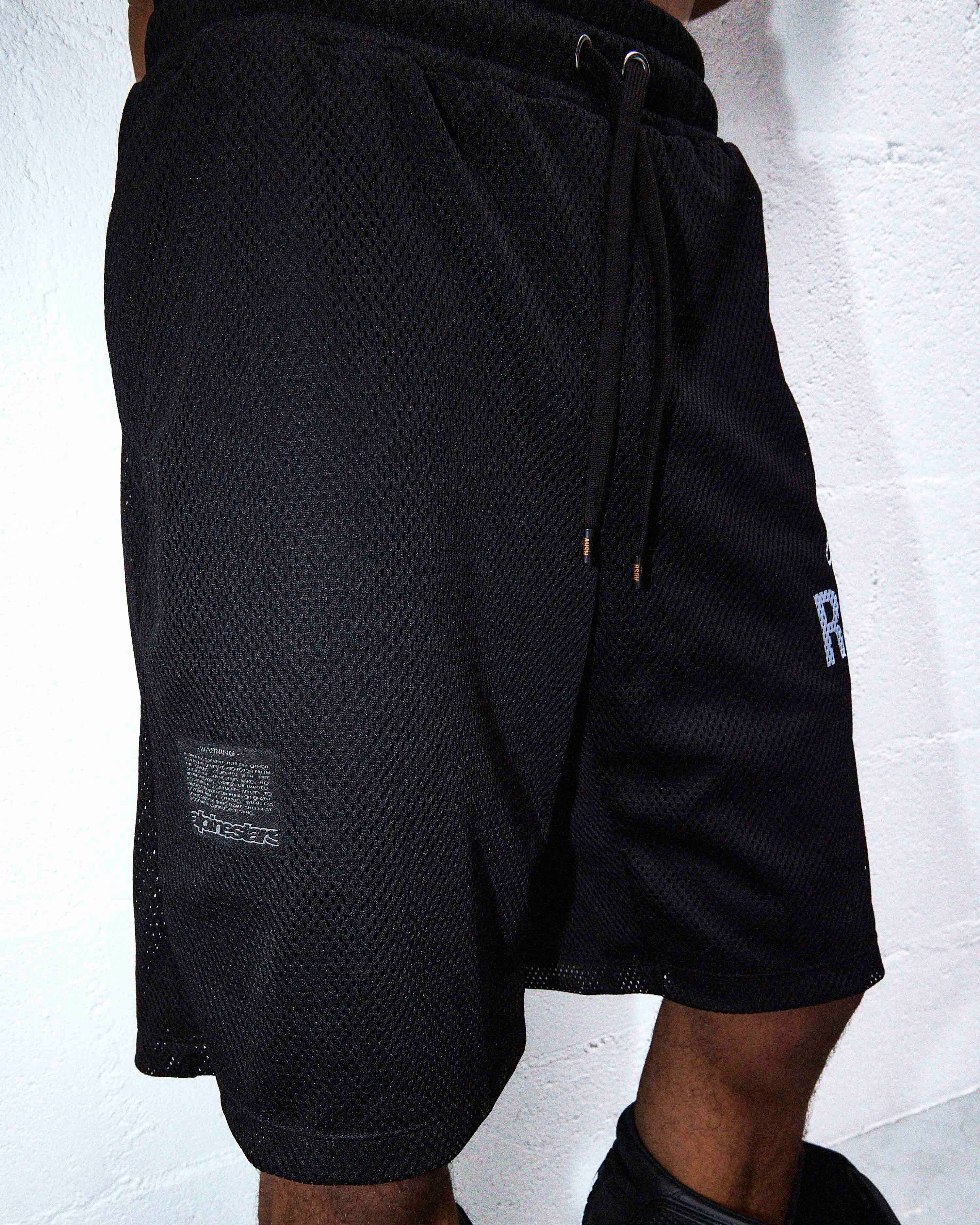 Label Mesh Shorts