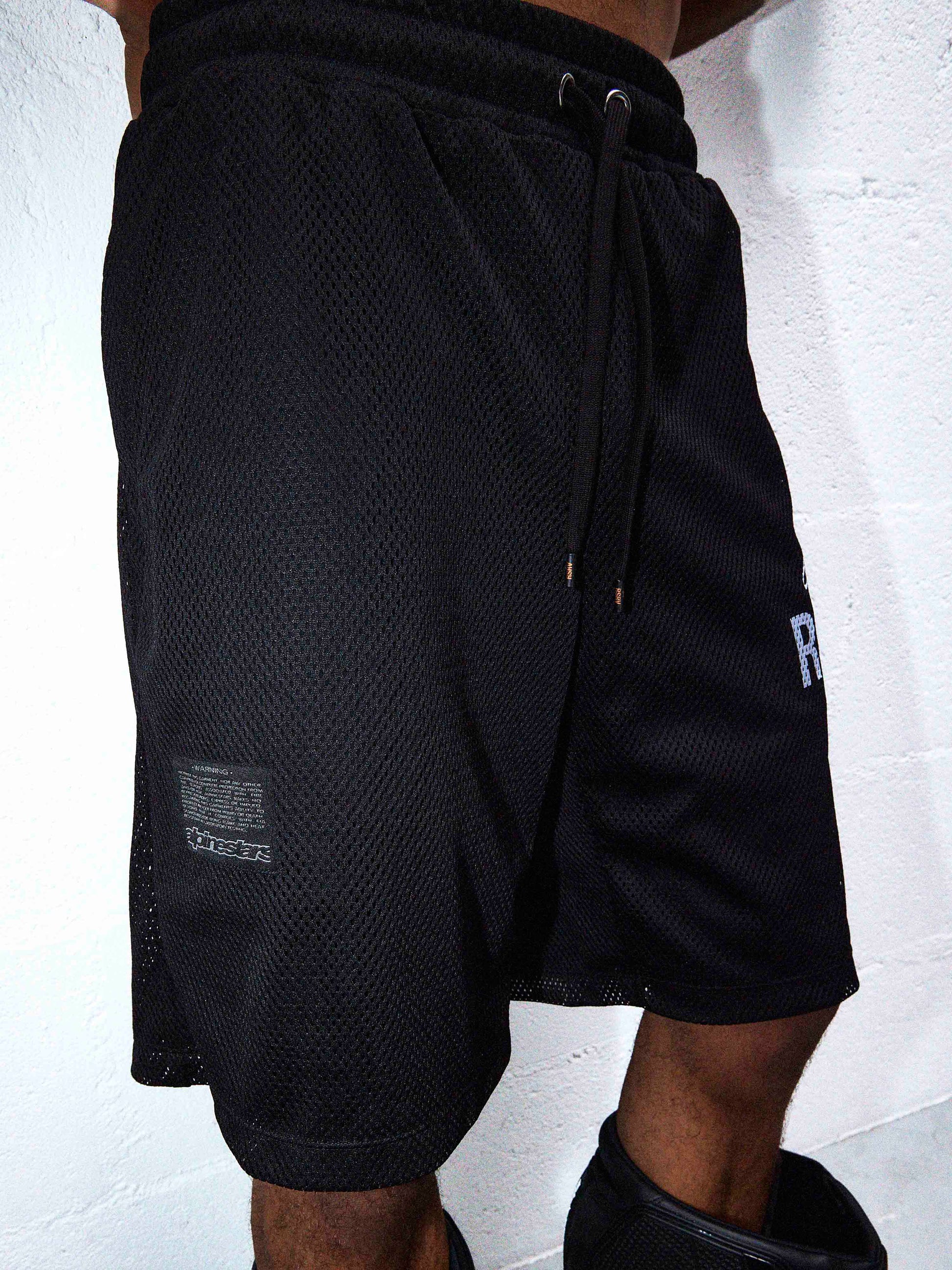 Label Mesh Shorts