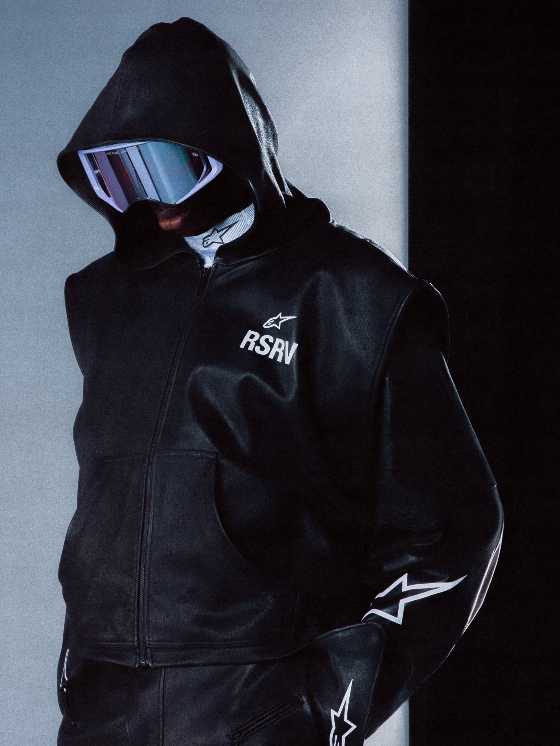 Axis Leather Hoodie