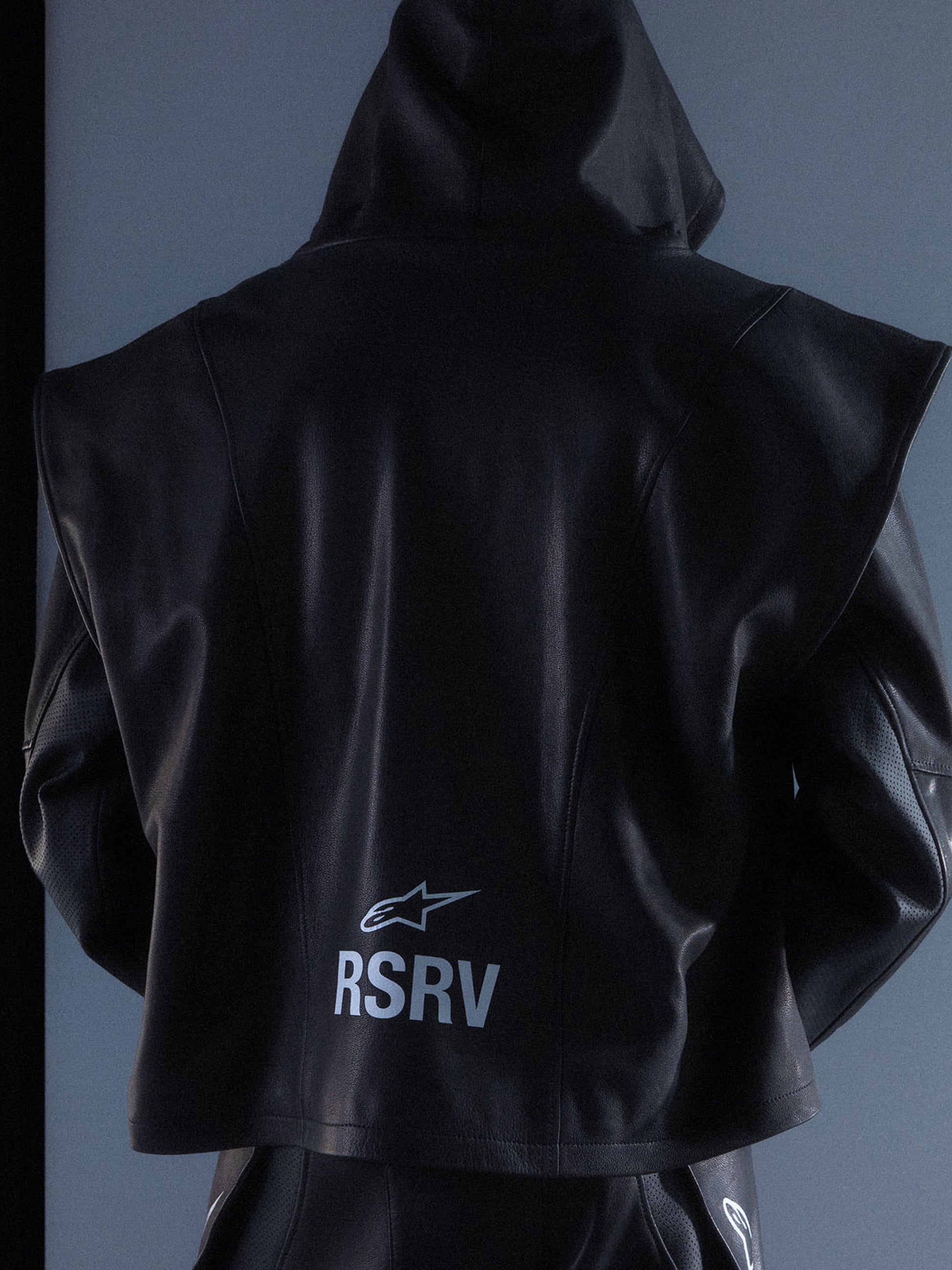 Axis Leather Hoodie